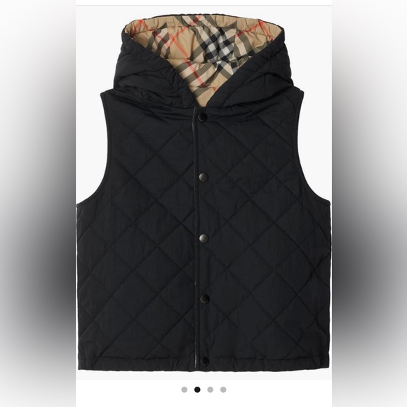 NWT - Burberry Reversible Check Vest - Picture 1 of 12